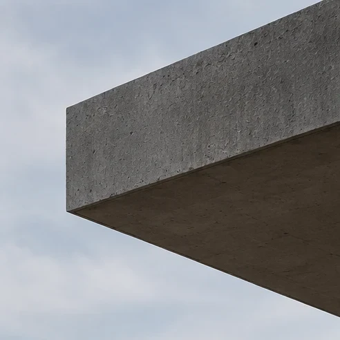 Cantilevered concrete forms