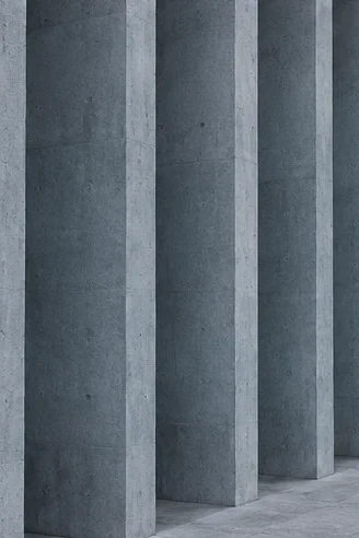 Repeating vertical architectural fins